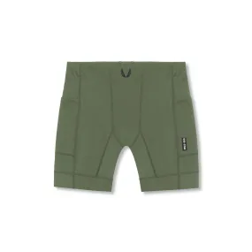 0746. WarpFlexx™ Side Pocket 1/2-Length Legging - Olive