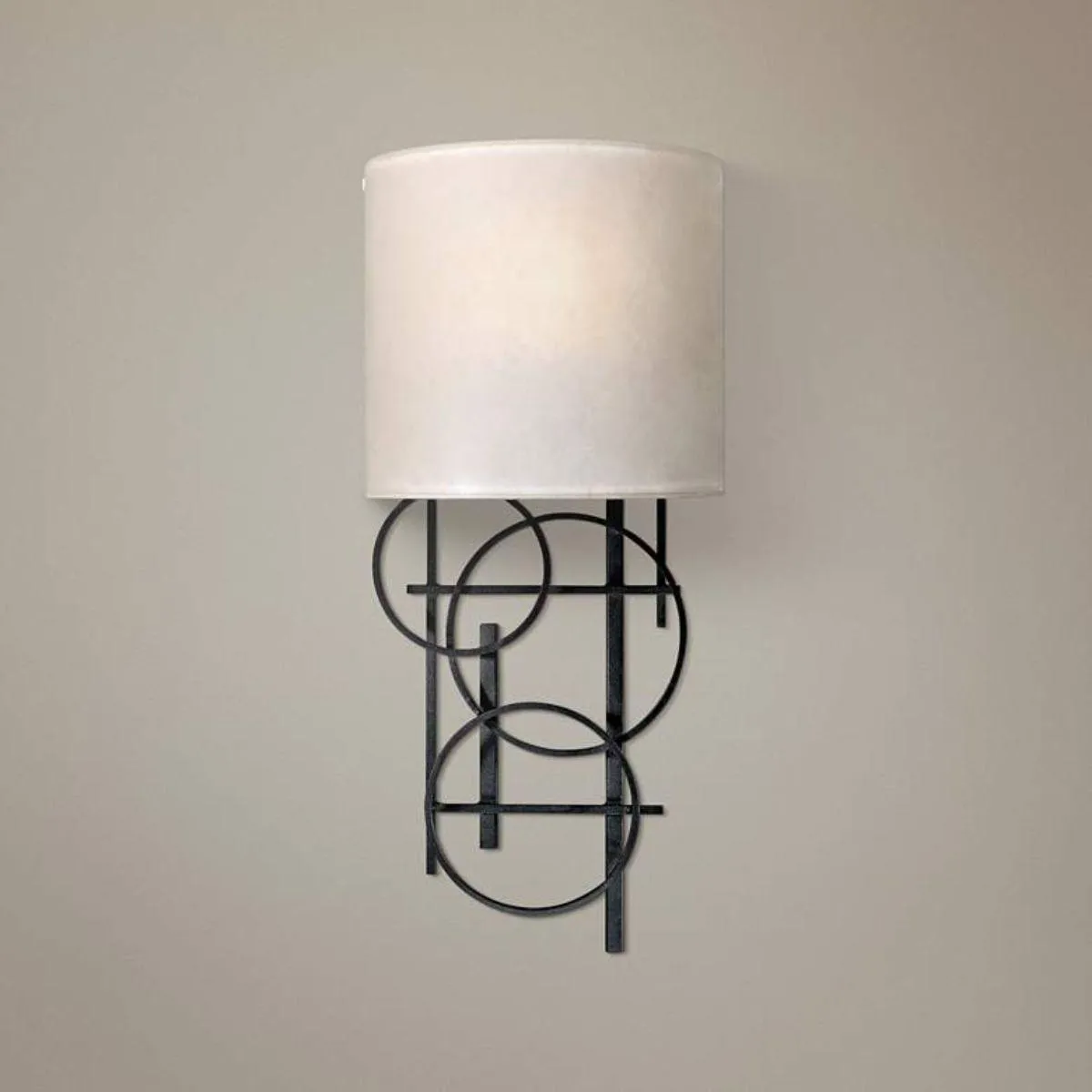 18 in. Wall Light Black finish