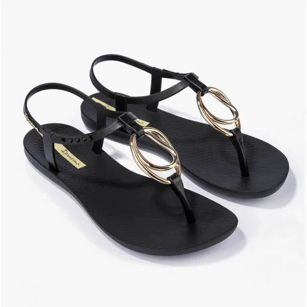 83332-AH058 Charm Sandal Loop Ladies Sandals Black