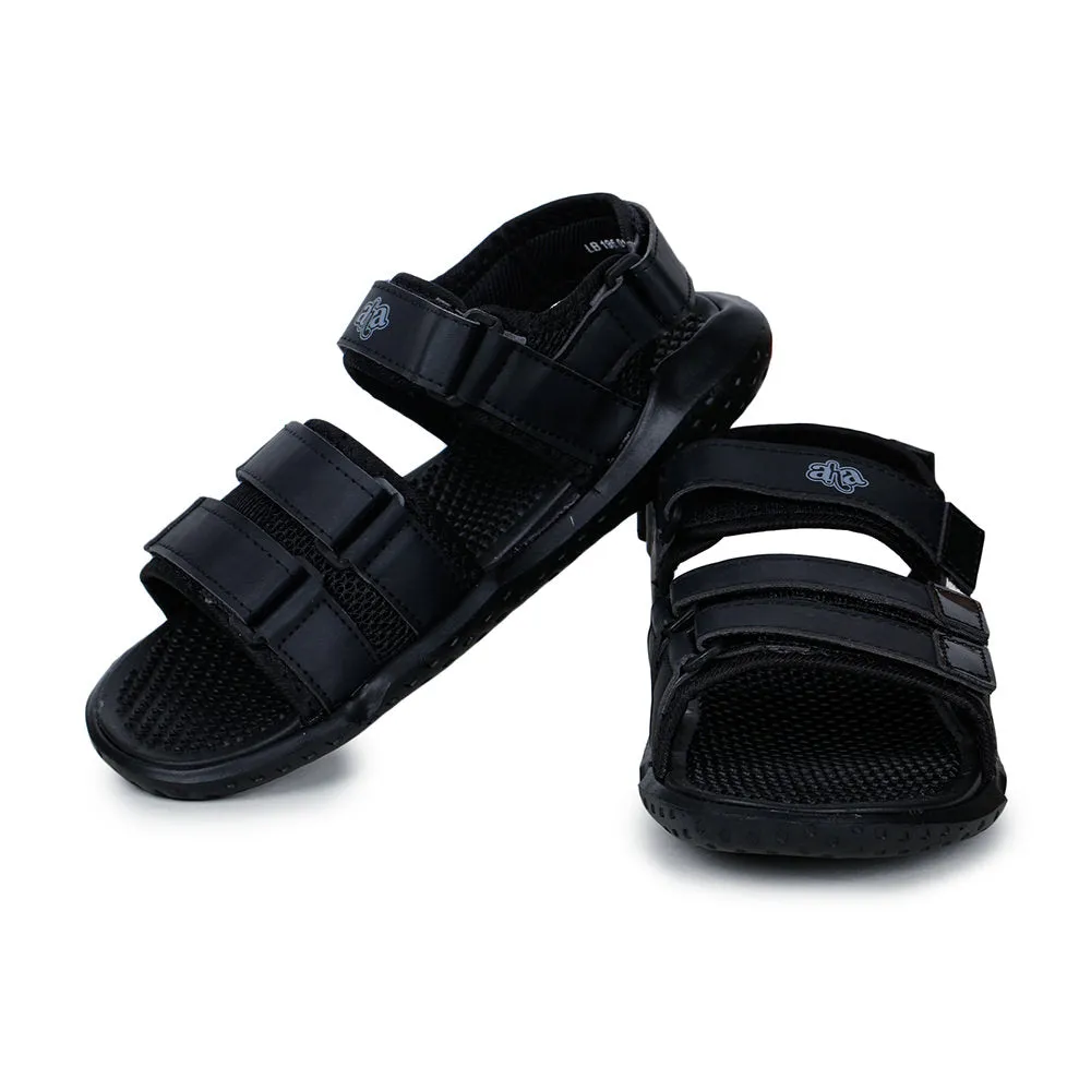 A-HA Casual Black Sandals For Men LB195-01 By Liberty