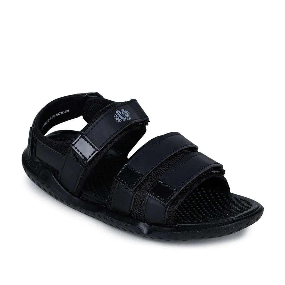 A-HA Casual Black Sandals For Men LB195-01 By Liberty