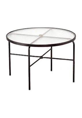 Acrylic 48" Round Dining Table With Hole by Tropitone