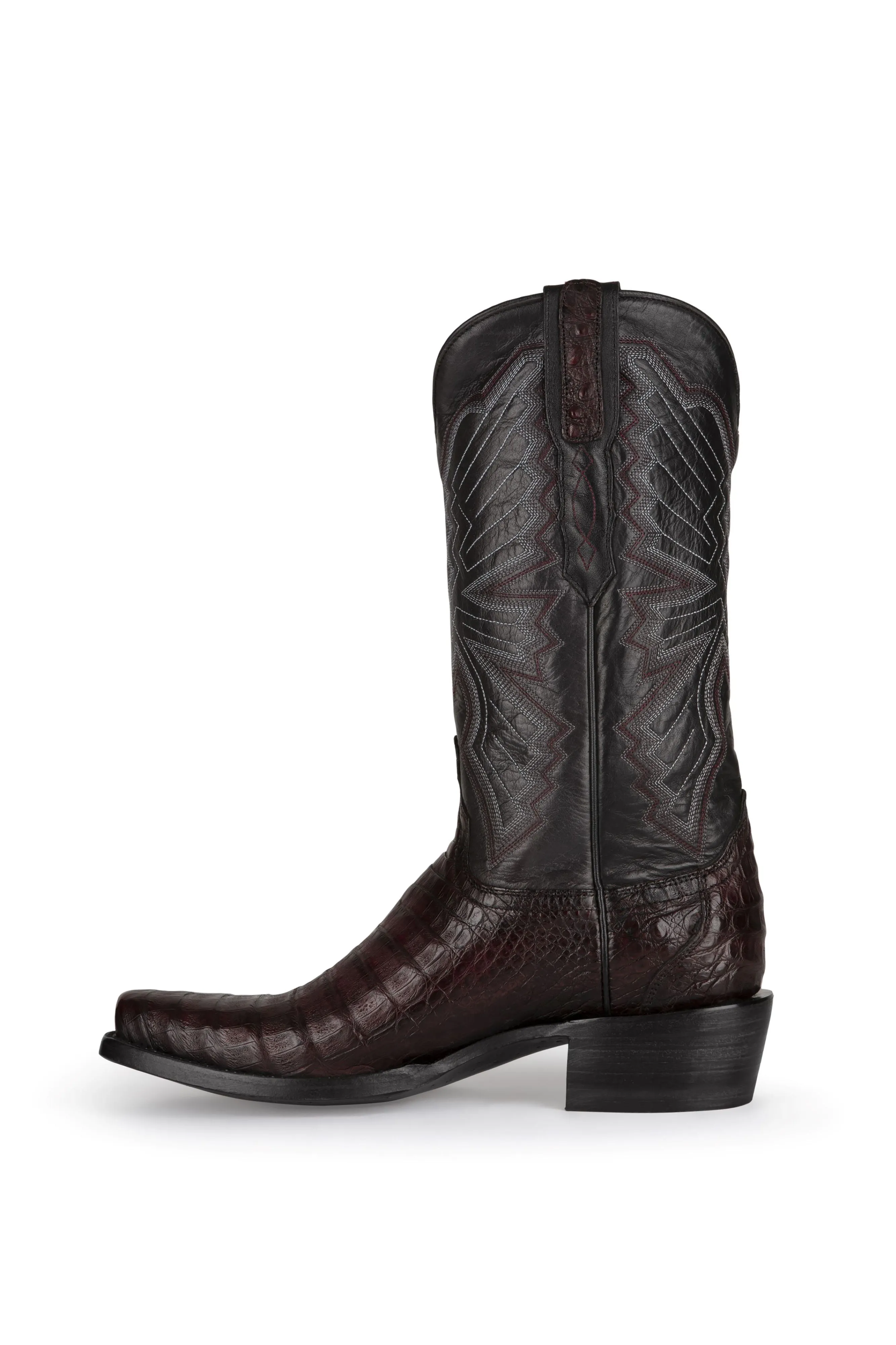 Allens Brand - Carson Caiman - Cutter Toe - Black Cherry