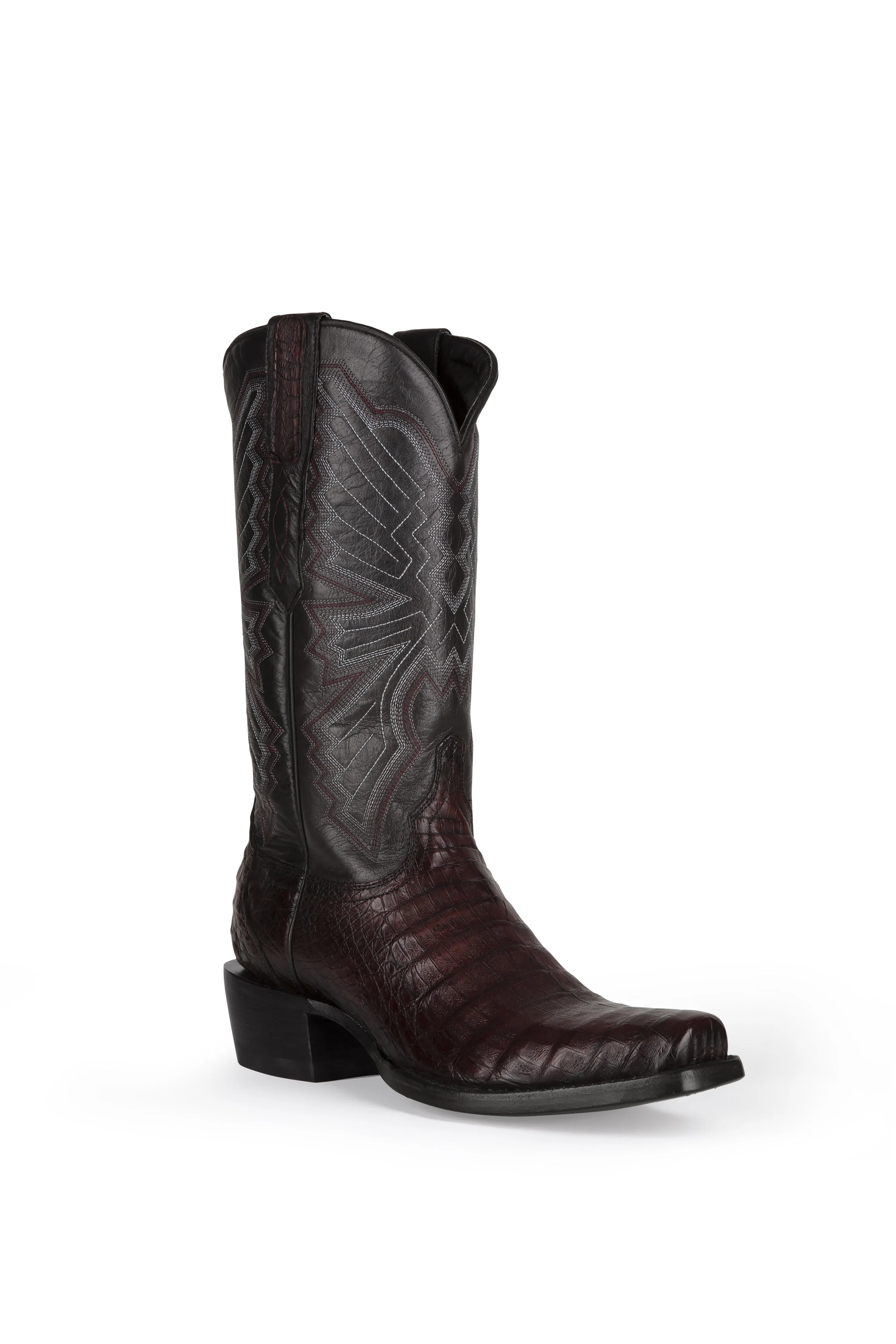 Allens Brand - Carson Caiman - Cutter Toe - Black Cherry