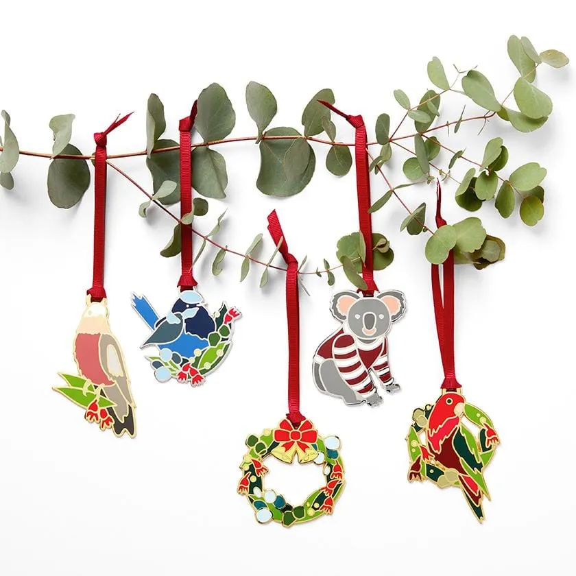 An Australian Christmas Ornament Pack - 5 Piece