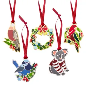 An Australian Christmas Ornament Pack - 5 Piece