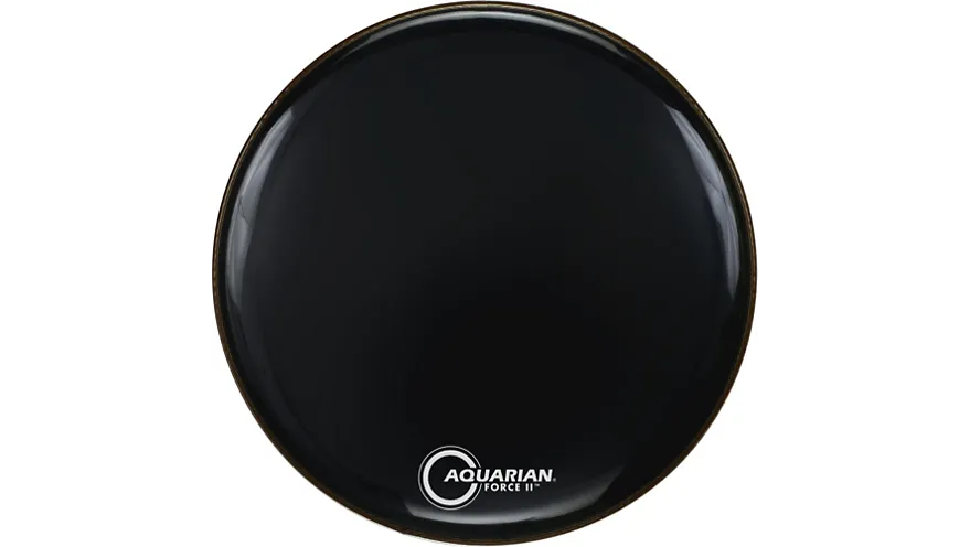 Aquarian Force II Resonant Bass Drum Head Black 20 in.