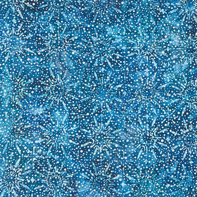 Artisan Batiks Magical Winter - Snowflakes Evening Metallic Yardage