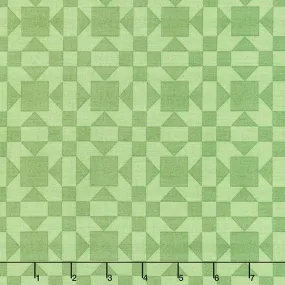 Barn Quilts - Sisters Choice Green Yardage