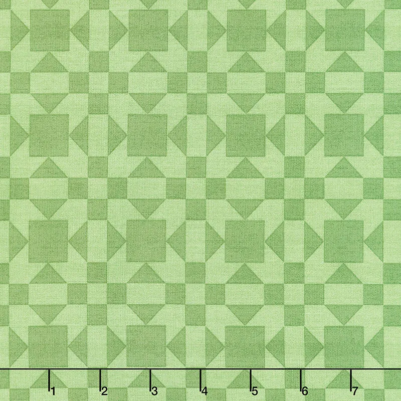 Barn Quilts - Sisters Choice Green Yardage