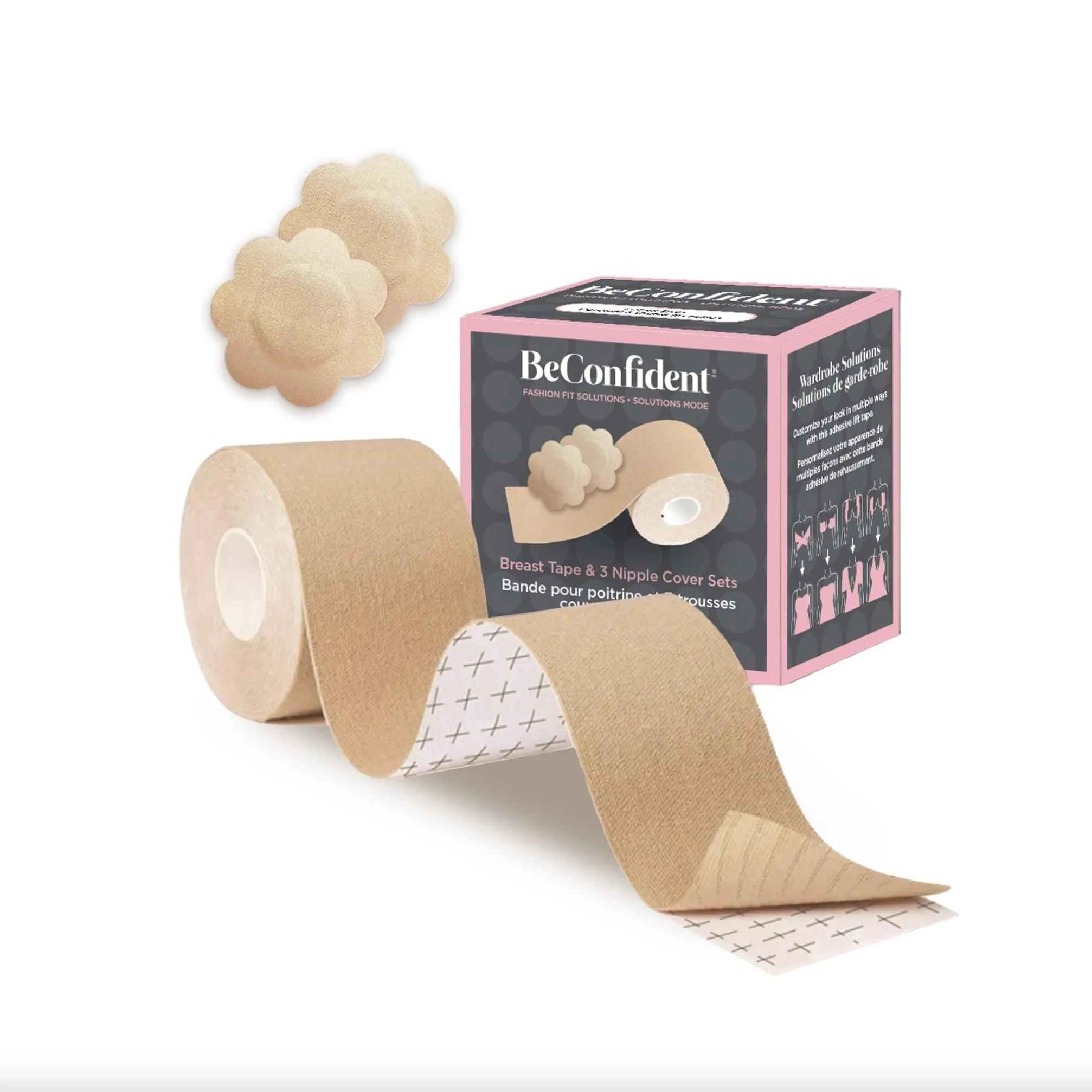 Be Confident Breast Lift Tape & Discreet Nipple Cover Sets