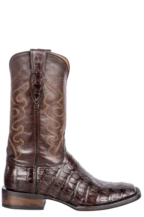 Black Jack Men's Select Caiman Belly Cowboy Boots - Chocolate