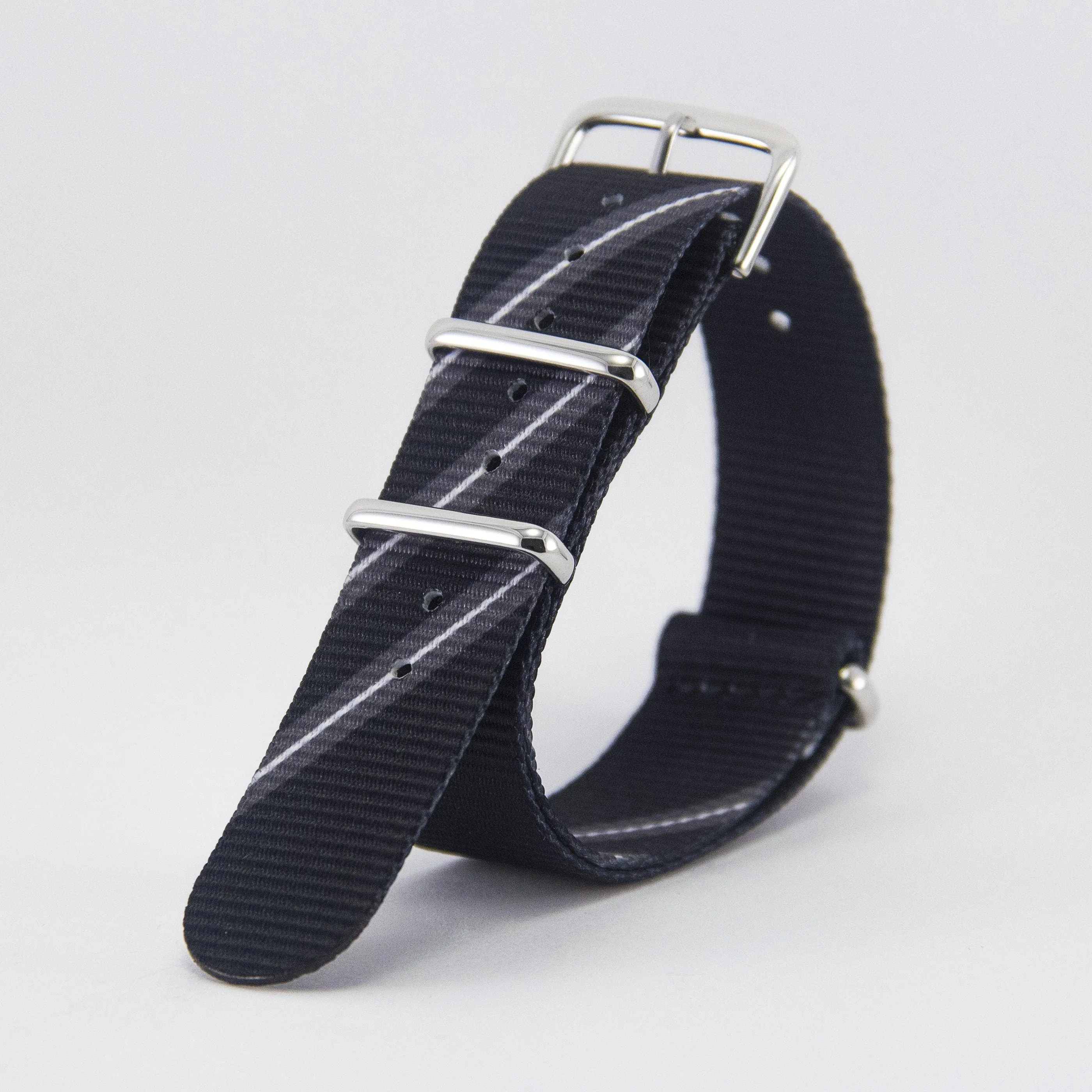 Black Razor Graphic Watch Strap