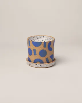 Blue Shapes Planter