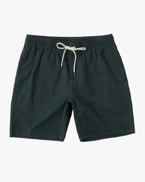 Boys Opposites Elastic 16 Boardshorts - Hunter Green