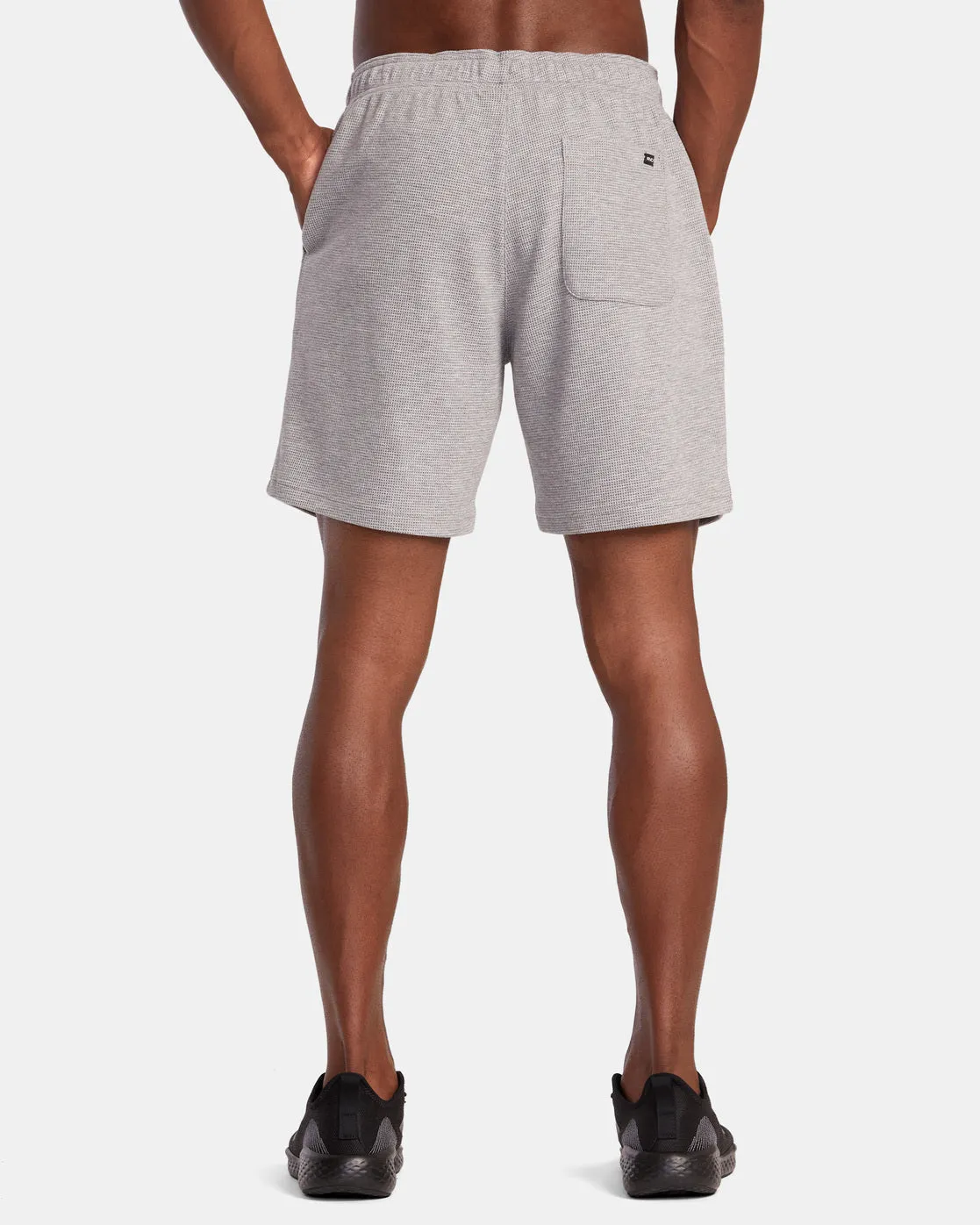 C-Able Waffle Knit Shorts - Heather Grey