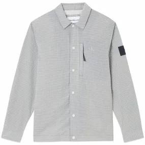 Calvin Klein Ripstop Overshirt - Eggshell Grey