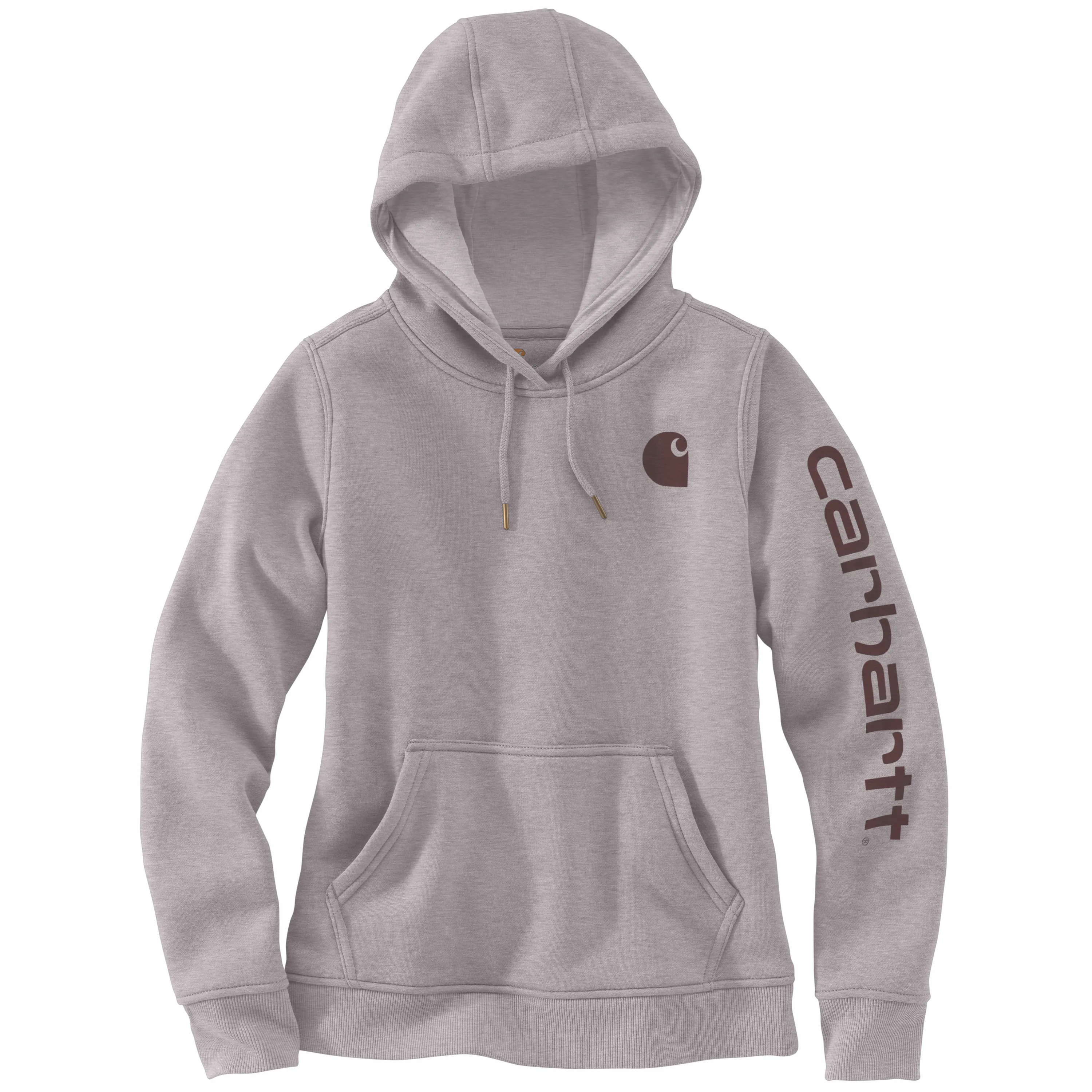 Carhartt Women's Clarksburg Graphic Sleeve Hoodie_Gull Grey Heather