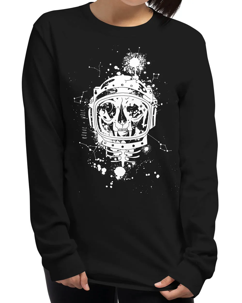 Cat-Astro-Phy Long Sleeve Tee - Unisex & Vegan Alt Goth Cyberpunk Top Grunge Aesthetic Fashion Cool Gothic gifts