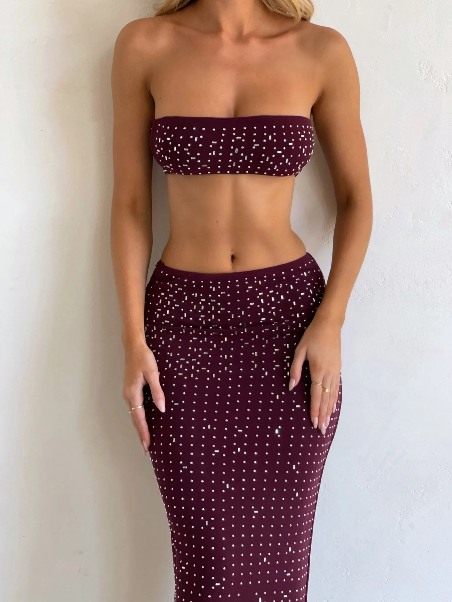 CHARLENE MAXI SKIRT WINE