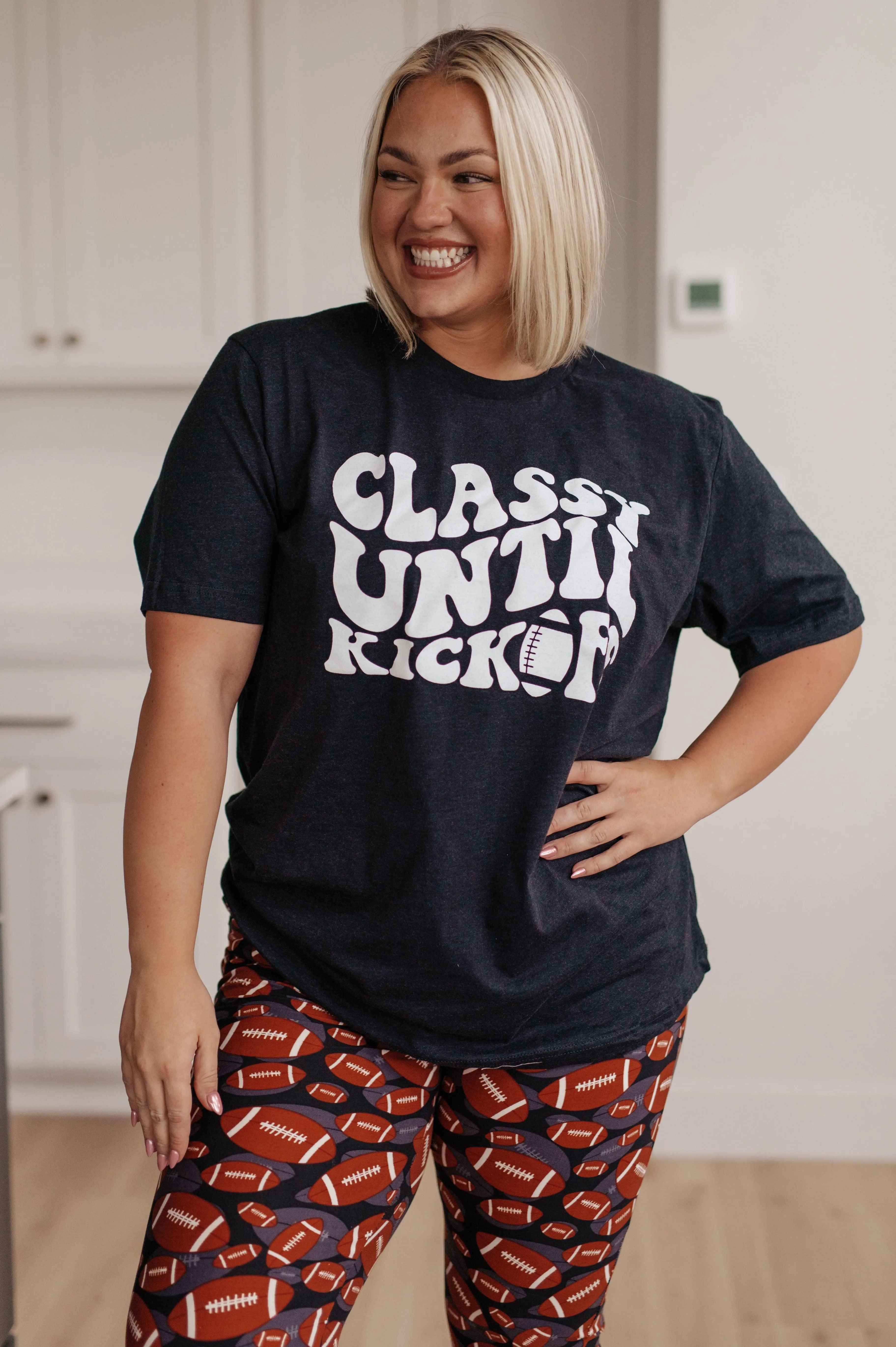 Classy Until Kickoff Graphic Tee