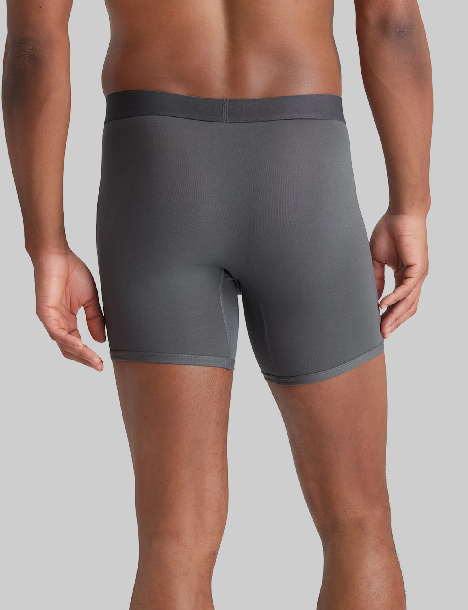 Cool Cotton Mid-Length Boxer Brief 6"