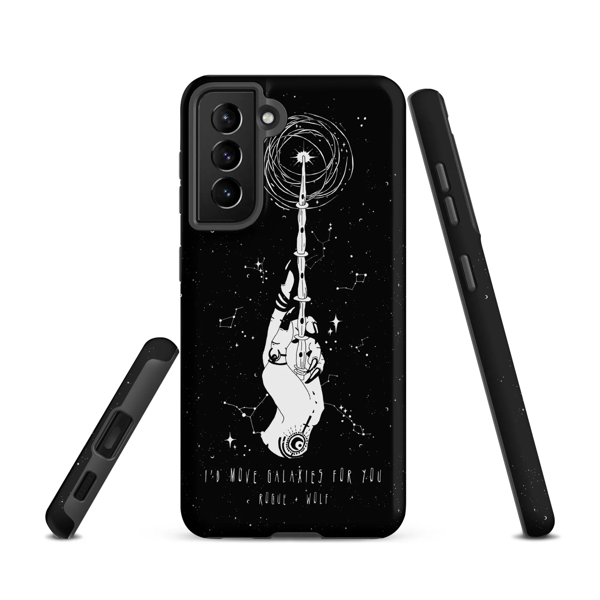 Cosmic Devotion Tough Phone Case for Samsung - Shockproof Witchy Phone Cover Anti-scratch Goth Cell Phone Case Cool Gothic gifts