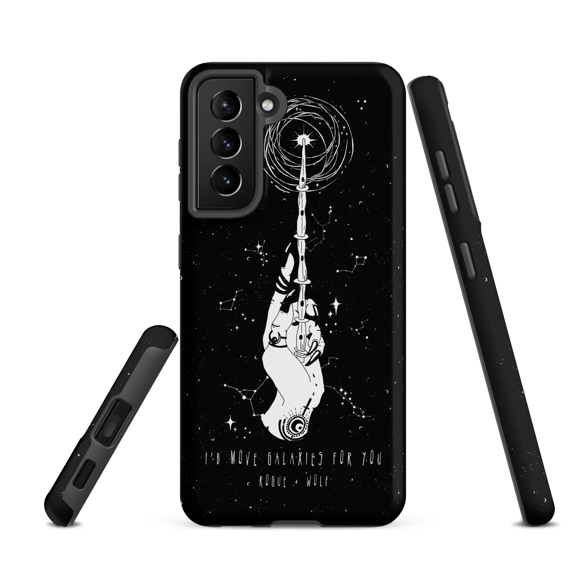 Cosmic Devotion Tough Phone Case for Samsung - Shockproof Witchy Phone Cover Anti-scratch Goth Cell Phone Case Cool Gothic gifts