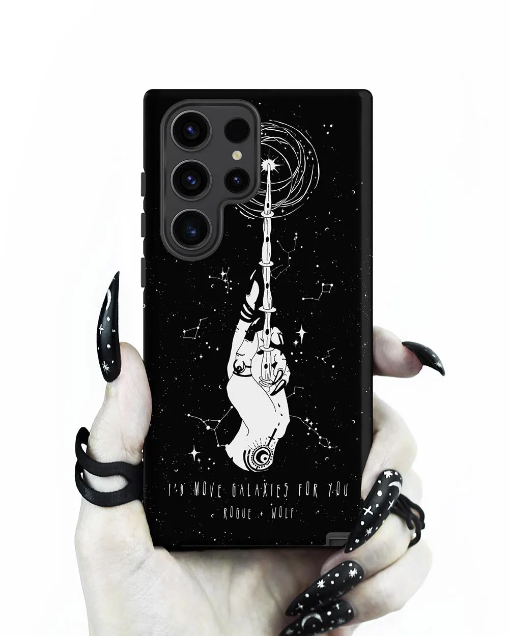 Cosmic Devotion Tough Phone Case for Samsung - Shockproof Witchy Phone Cover Anti-scratch Goth Cell Phone Case Cool Gothic gifts