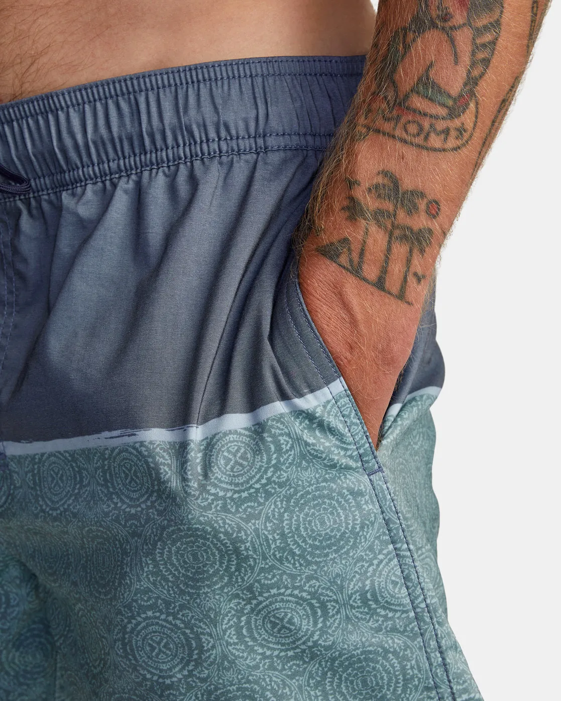 County Elastic Waist 17 Boardshorts - Moody Blue