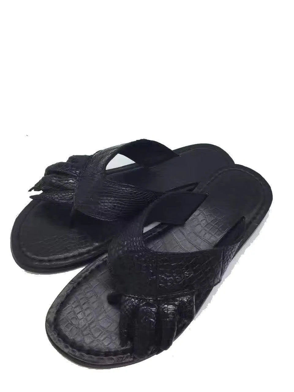 Crocodile Shoes Genuine  Crocodile Leather  Mens Slipper