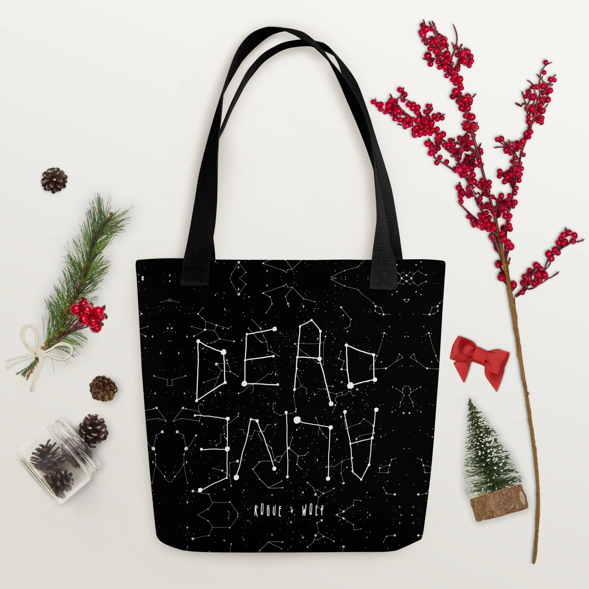 Dead or Alive Tote Bag - Witchy Vegan Tote Large Foldable & Reusable Bag for Travel Work Gym Grocery Cool Gothic Gifts