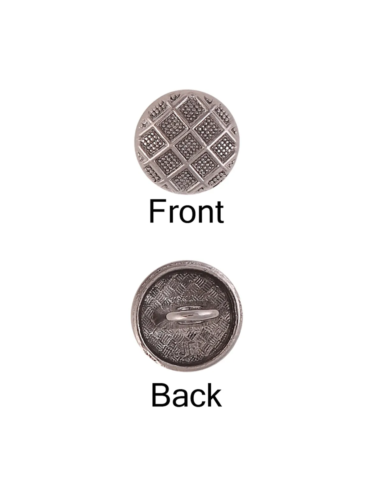 Engraved Design Round Shape Metal Button