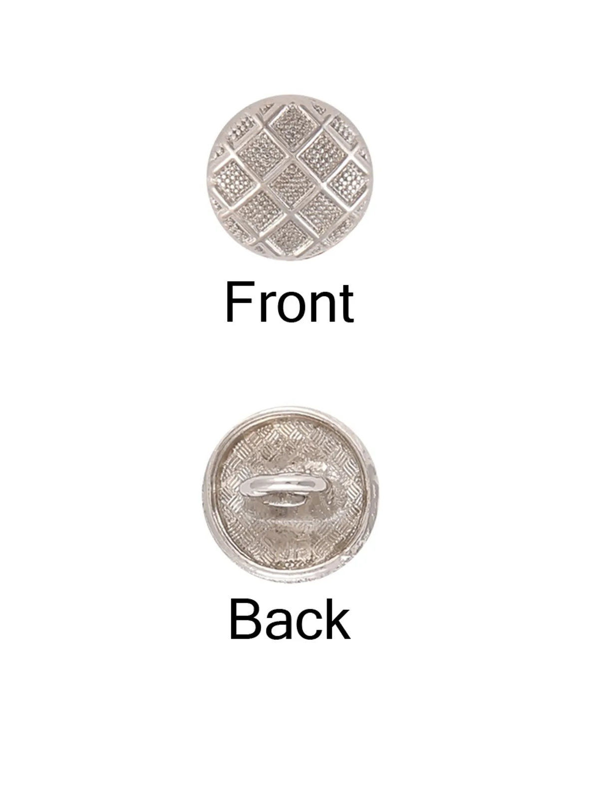 Engraved Design Round Shape Metal Button