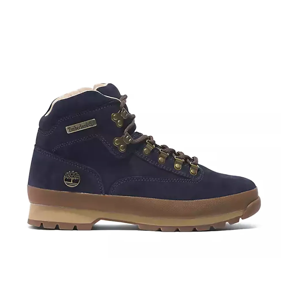 Euro Hiker Mid Lace Up Boot 'Dark Blue Suede'