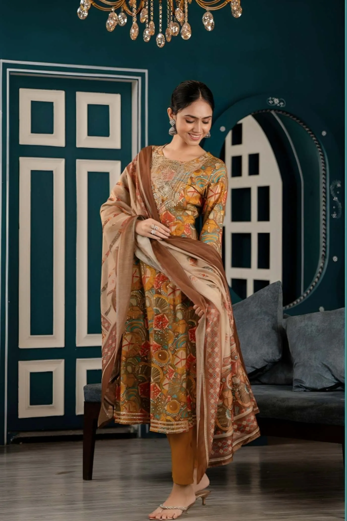 Festive Delight Kurta Set with Dupatta