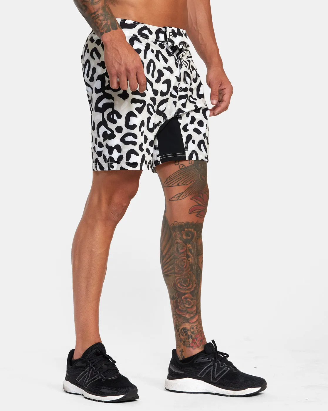 Fight 15 Scrapper Shorts - Animal Silver Bleach