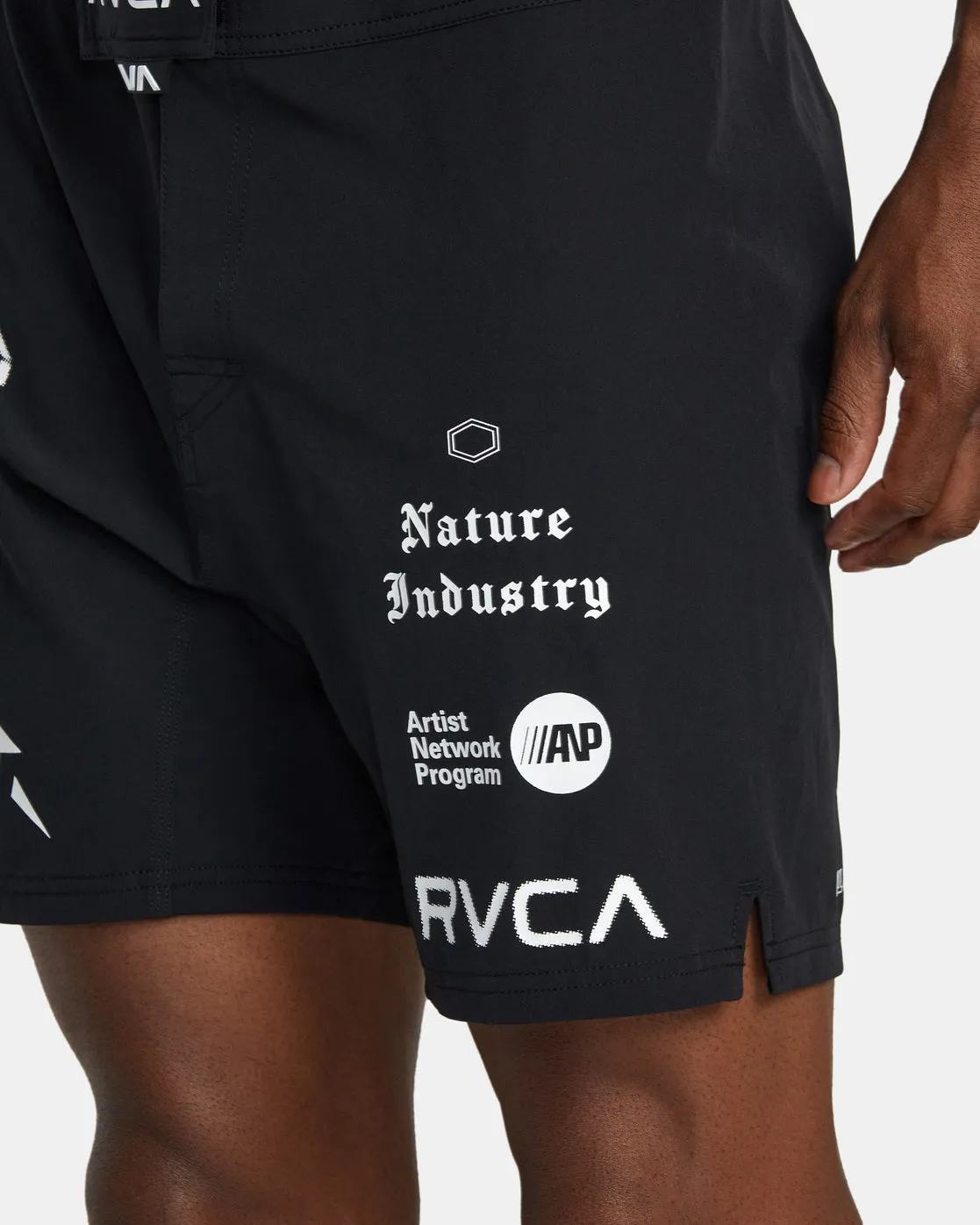 Fight 15 Scrapper Shorts - Black All Brand 2