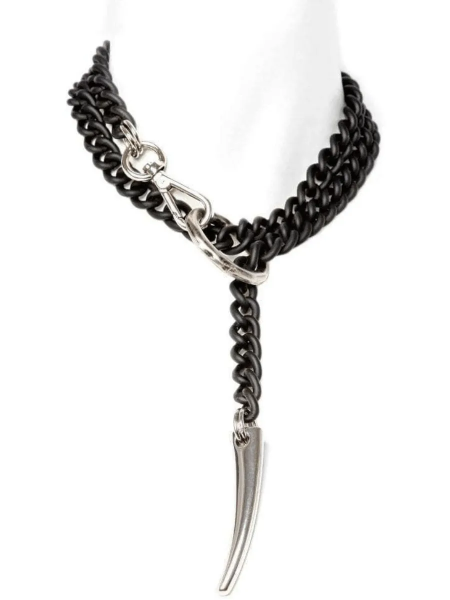 FORBIDDEN Necklace - Black Matte