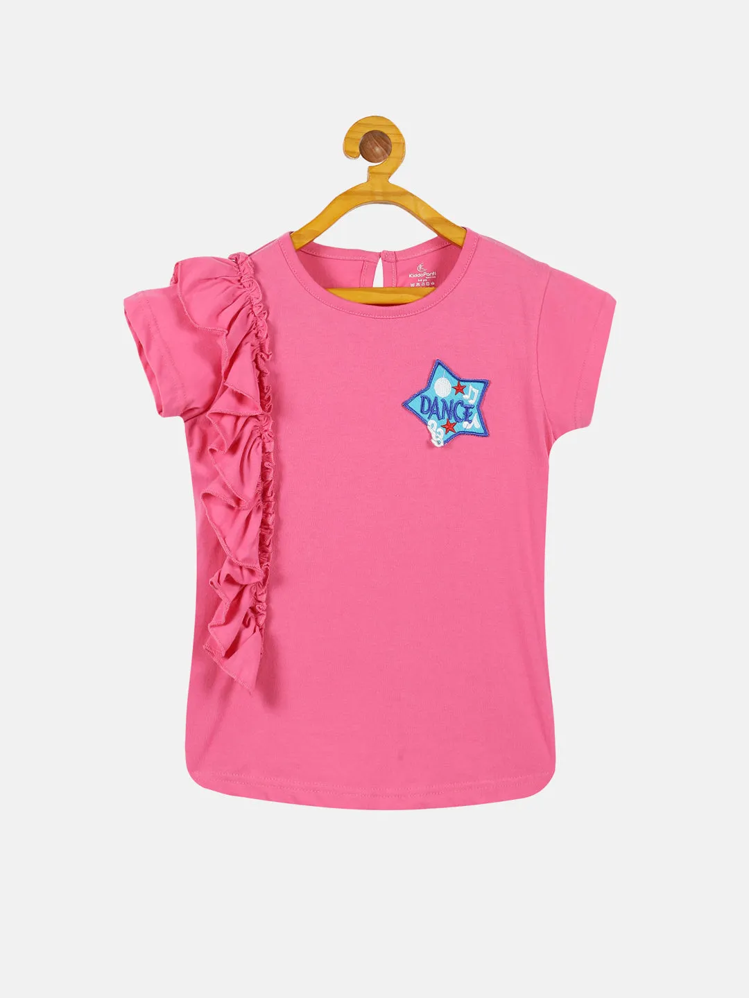 Girls Frill Tee with Badge