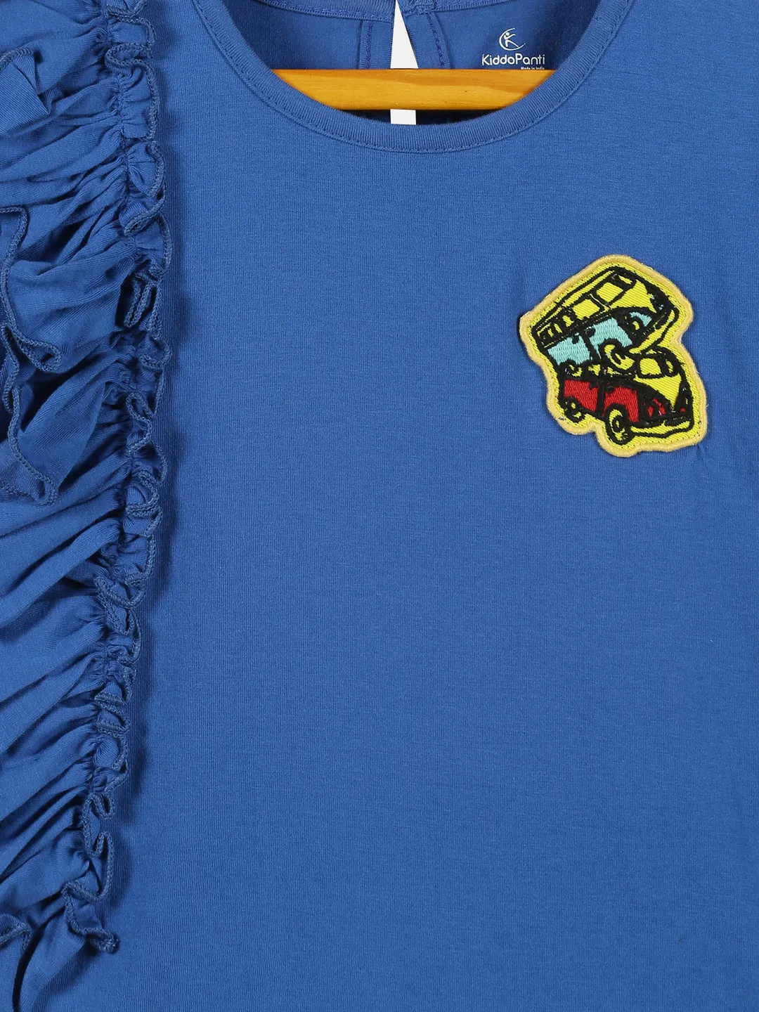 Girls Frill Tee with Badge