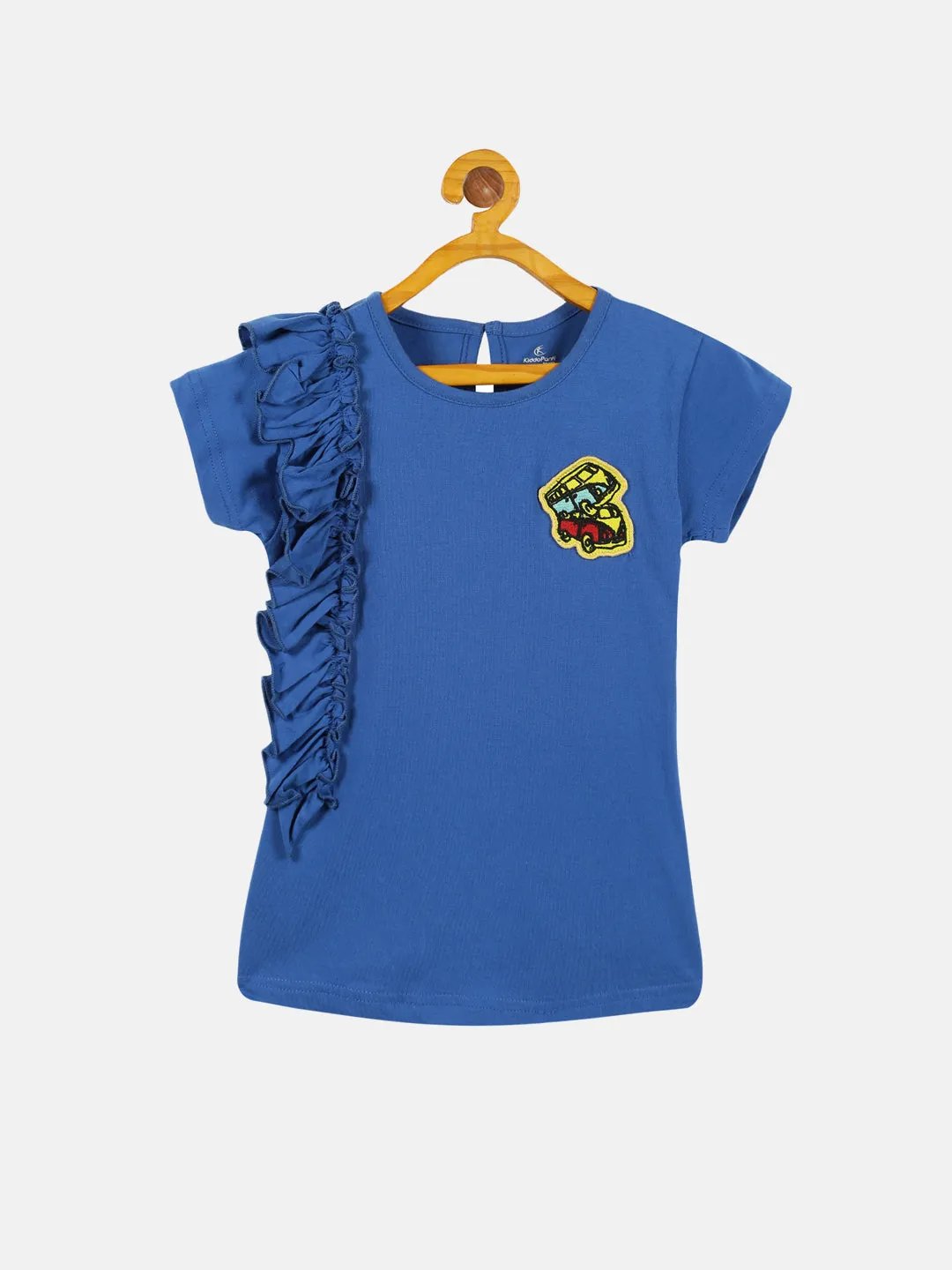 Girls Frill Tee with Badge