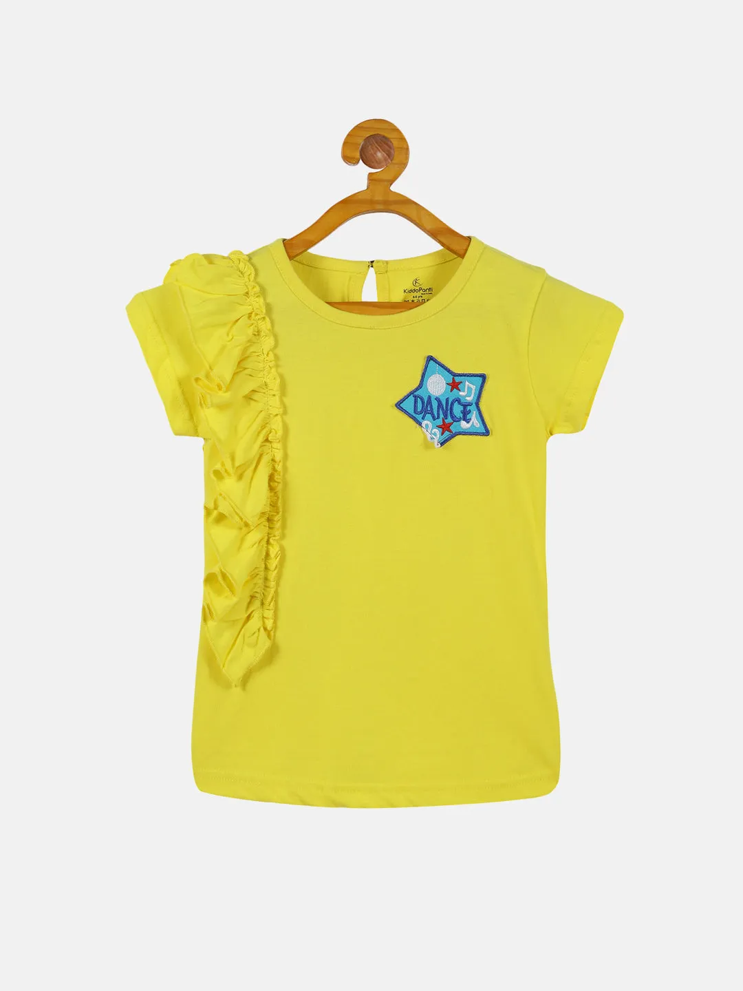 Girls Frill Tee with Badge