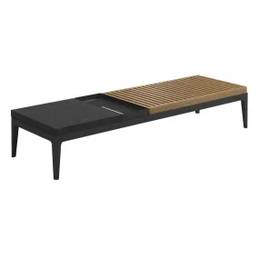 Gloster Grid Nero/Teak Coffee Table