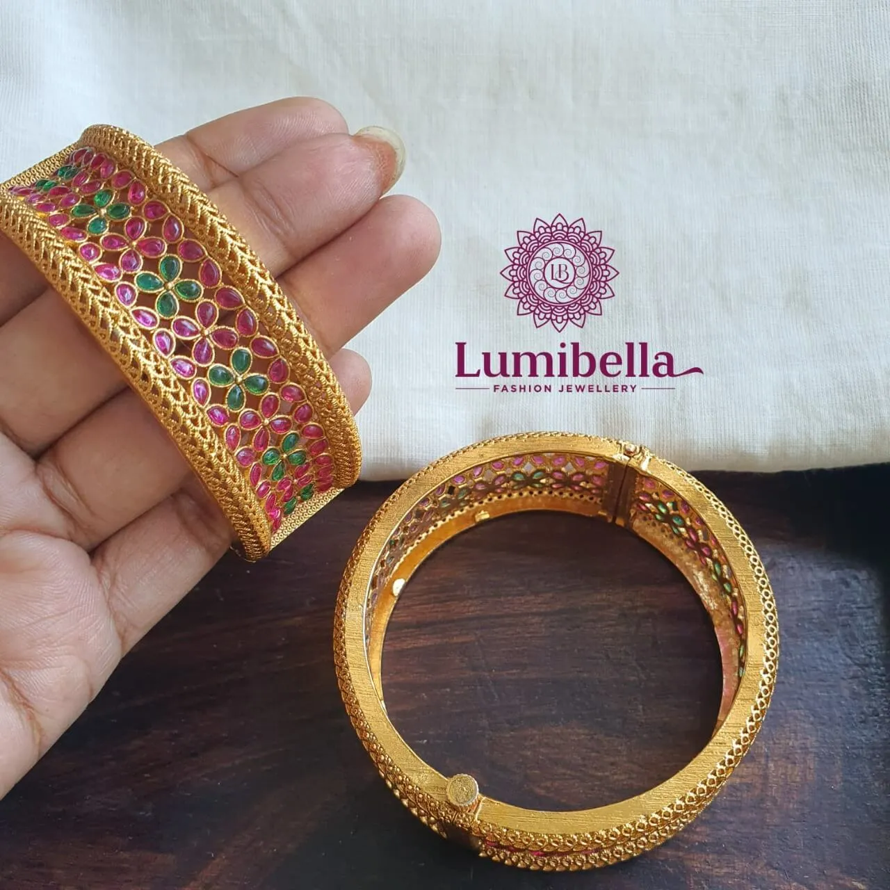 Golden Kada Bangles