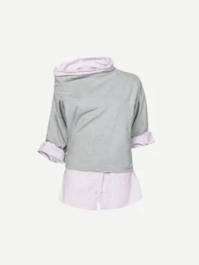 Henies Top in Grey Melange