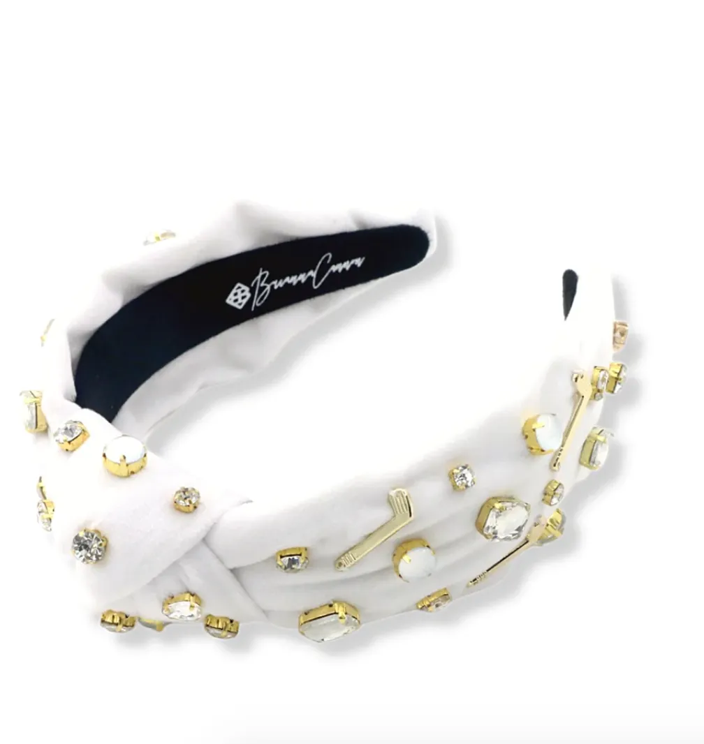 Hole in One Golf Headband | White