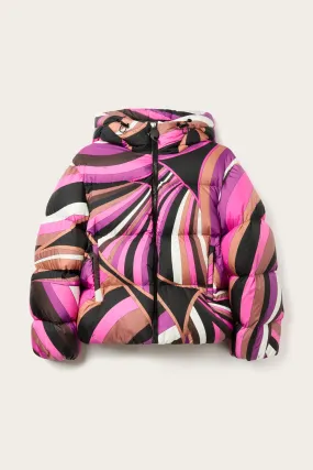 Iride-Print Padded Jacket