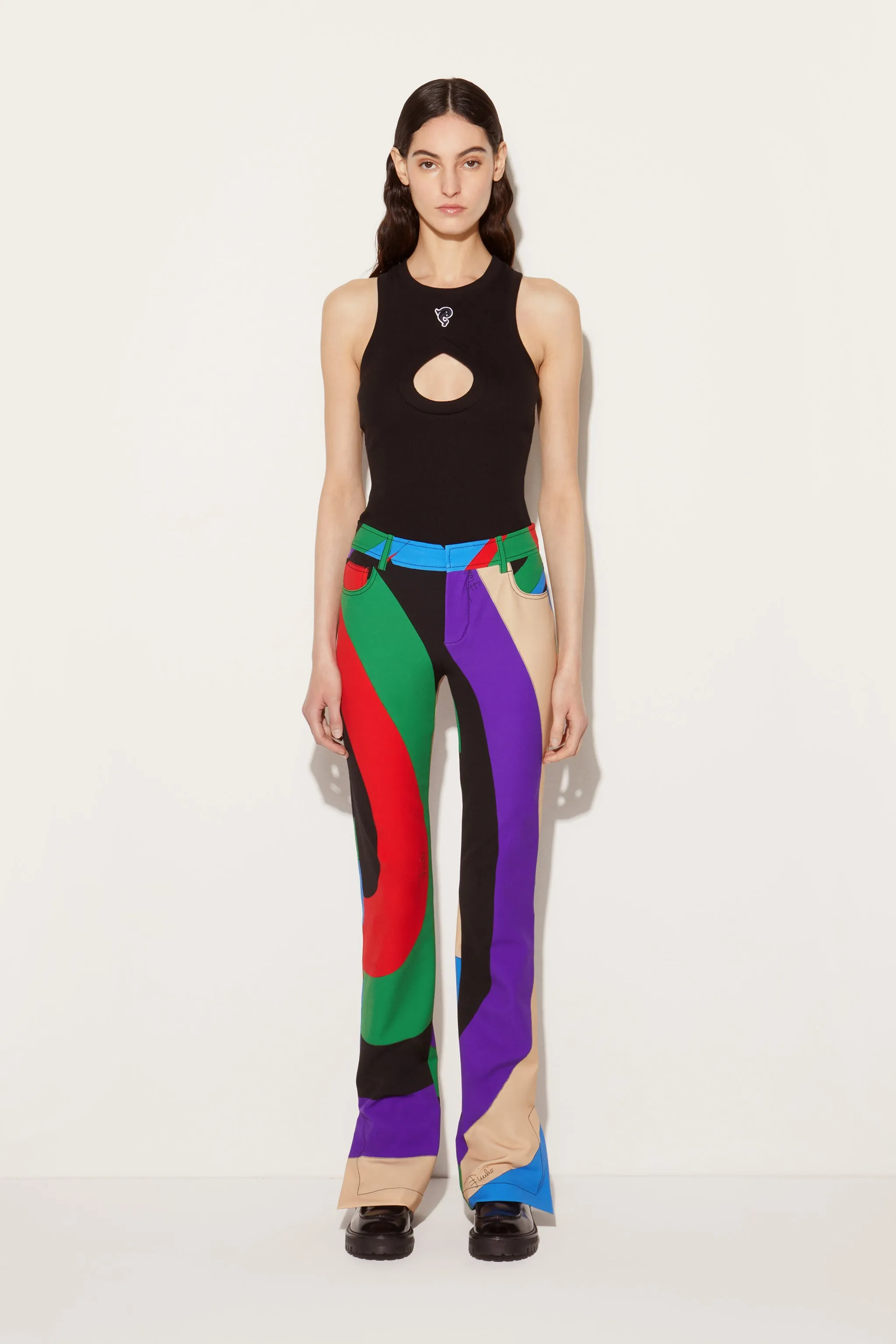 Iride-Print Trousers