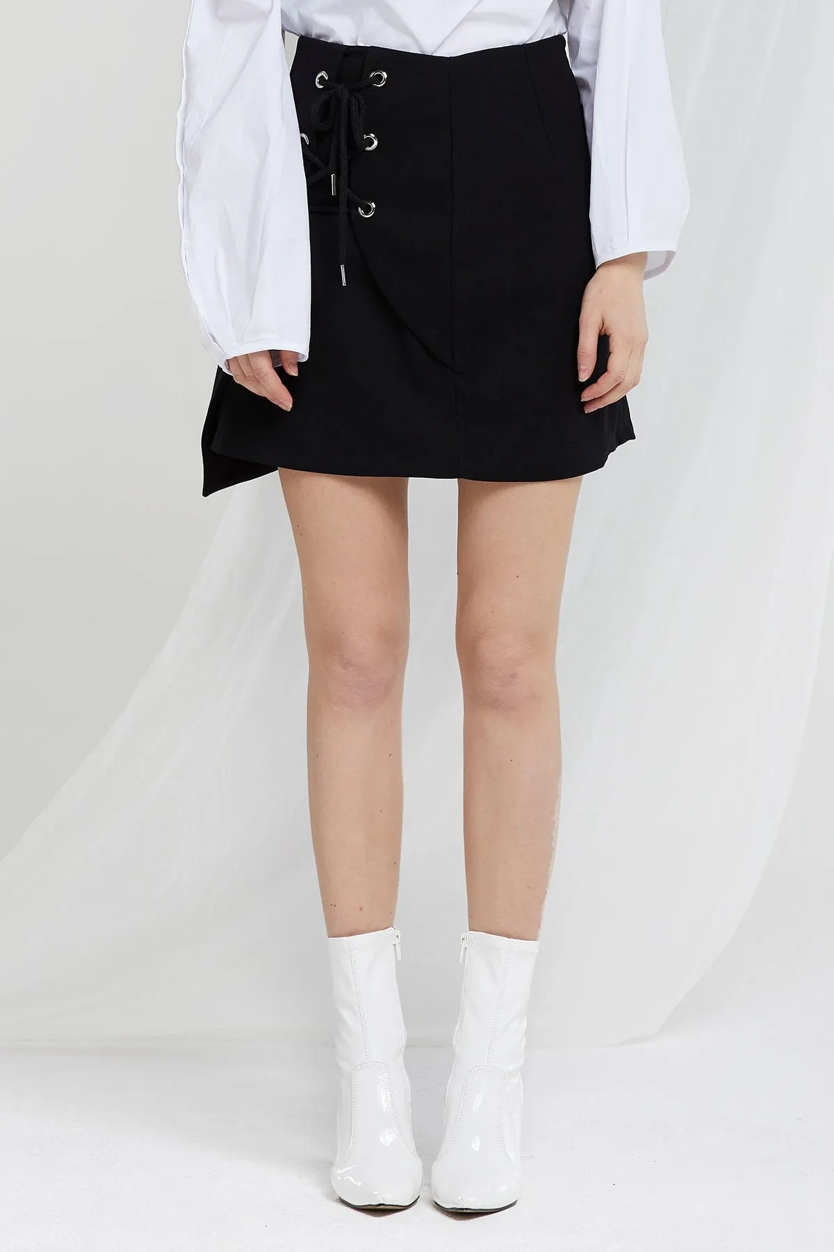 Jenia Lace Up Skirt